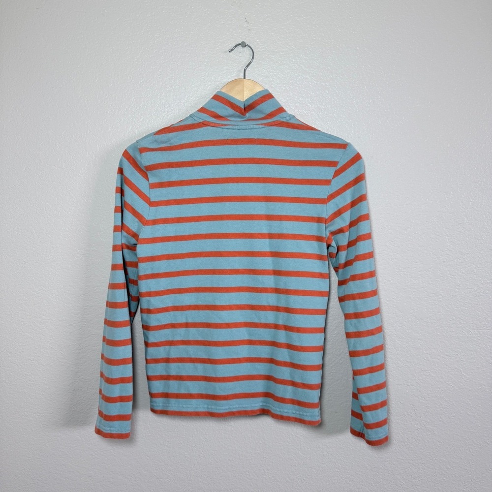 Boden Rugby‎ Striped Pullover Quarter Zip Long Sleeve Top Women Light Casual S - Picture 4 of 7